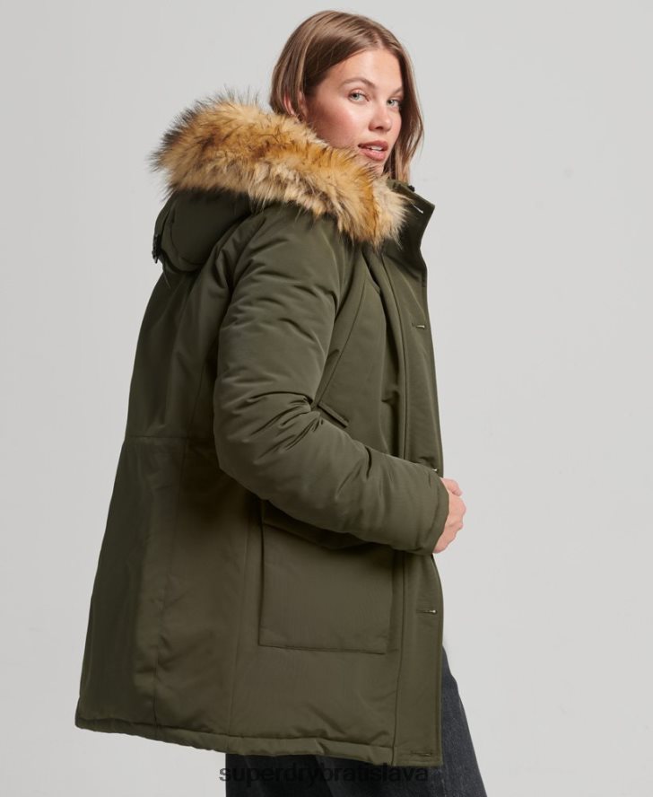 Superdry ženy bunda everest parka 6B4ZTR3781 oblečenie zelená