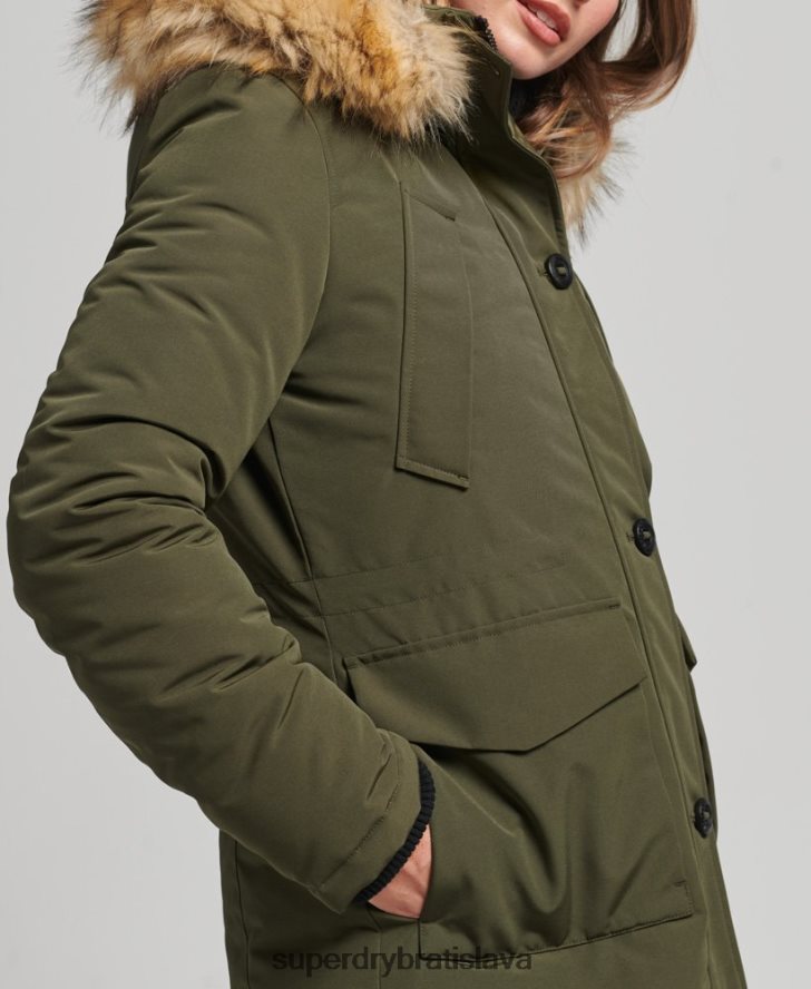 Superdry ženy bunda everest parka 6B4ZTR3781 oblečenie zelená
