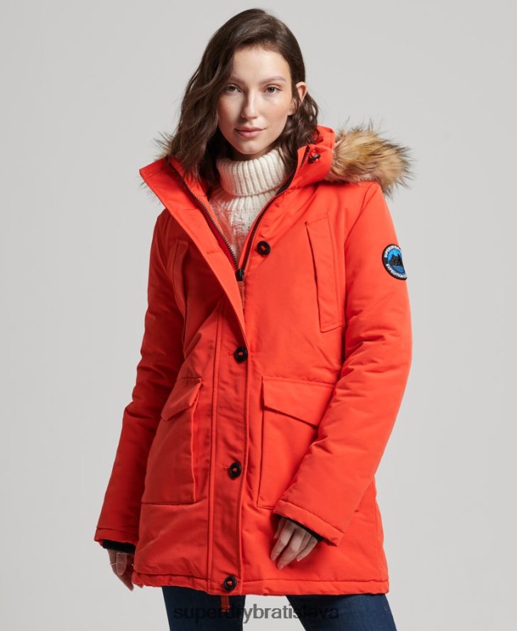 Superdry ženy bunda everest parka 6B4ZTR3785 oblečenie oranžová