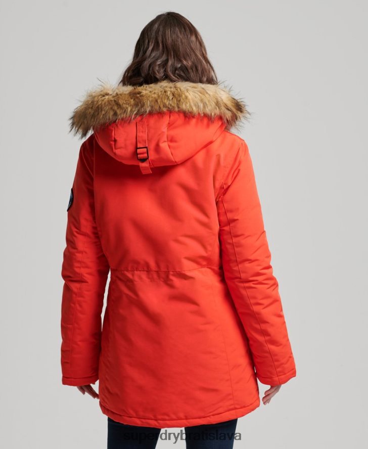 Superdry ženy bunda everest parka 6B4ZTR3785 oblečenie oranžová