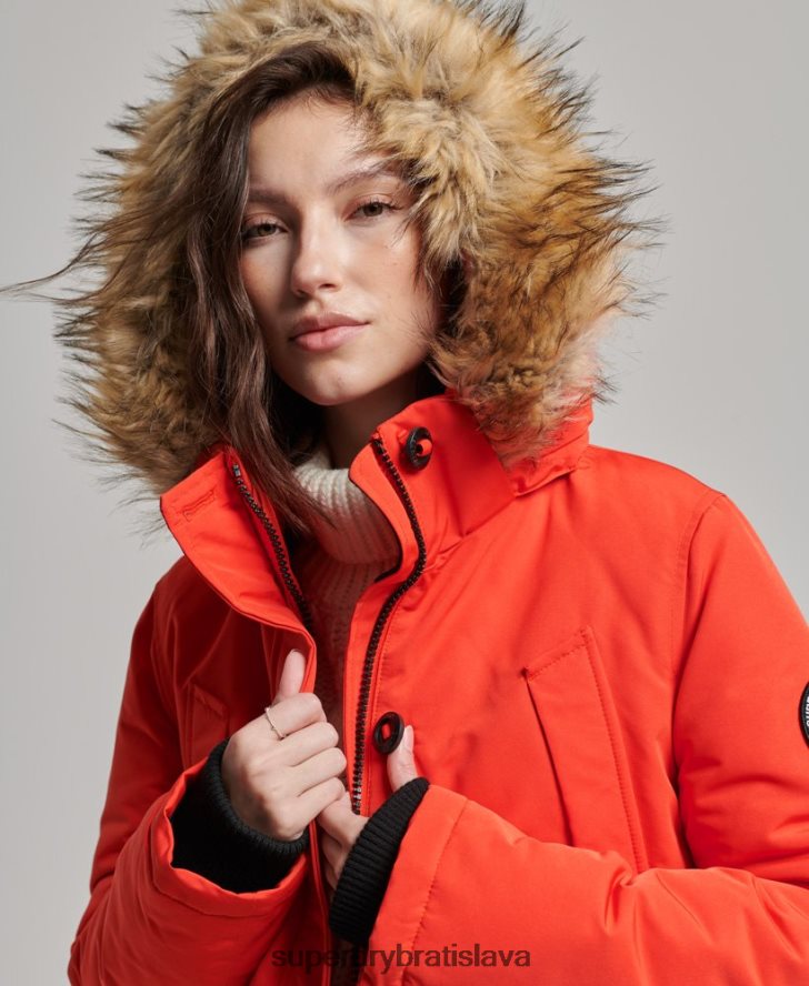 Superdry ženy bunda everest parka 6B4ZTR3785 oblečenie oranžová