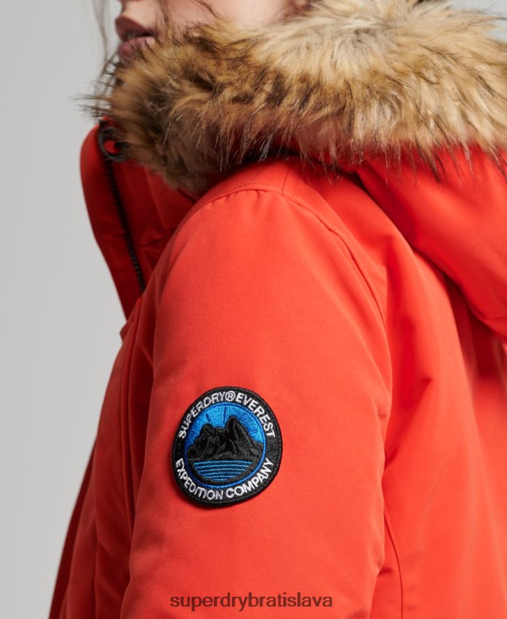 Superdry ženy bunda everest parka 6B4ZTR3785 oblečenie oranžová
