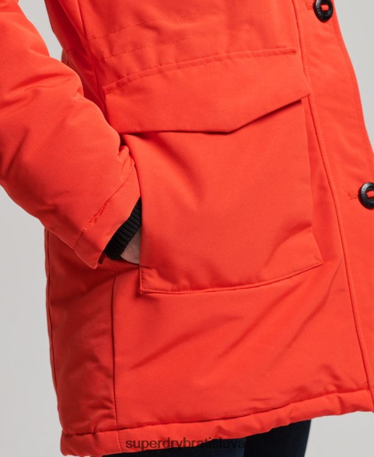 Superdry ženy bunda everest parka 6B4ZTR3785 oblečenie oranžová