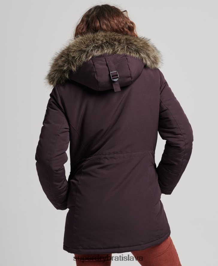 Superdry ženy bunda everest parka 6B4ZTR3786 oblečenie Fialová