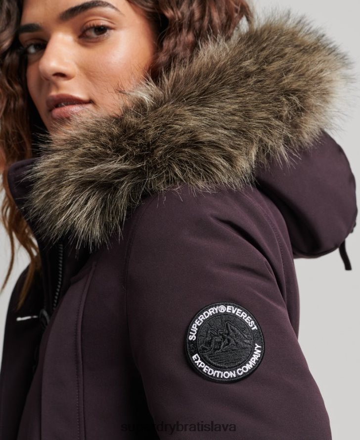 Superdry ženy bunda everest parka 6B4ZTR3786 oblečenie Fialová