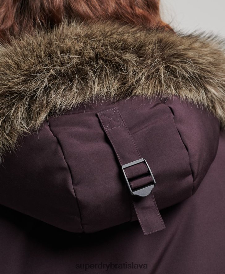 Superdry ženy bunda everest parka 6B4ZTR3786 oblečenie Fialová