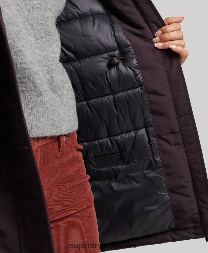 Superdry ženy bunda everest parka 6B4ZTR3786 oblečenie Fialová