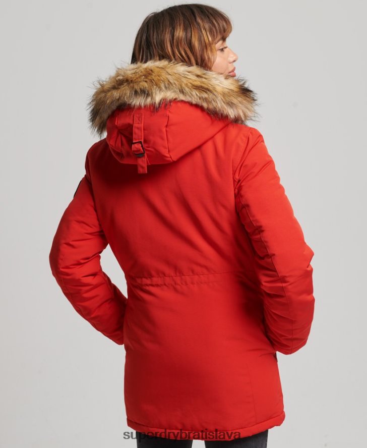 Superdry ženy bunda everest parka 6B4ZTR3808 oblečenie červená