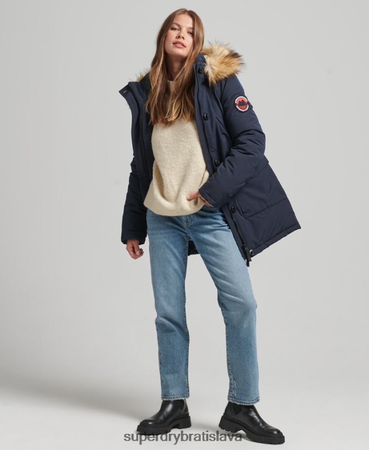 Superdry ženy bunda everest parka 6B4ZTR5462 oblečenie námorníctvo