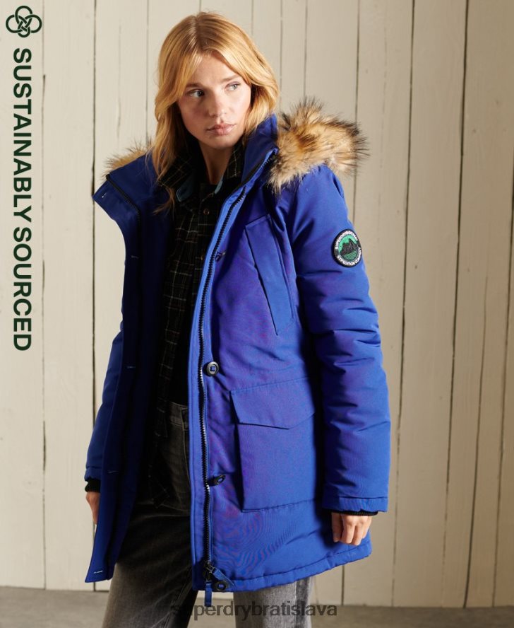 Superdry ženy bunda everest parka 6B4ZTR5701 oblečenie Modrá