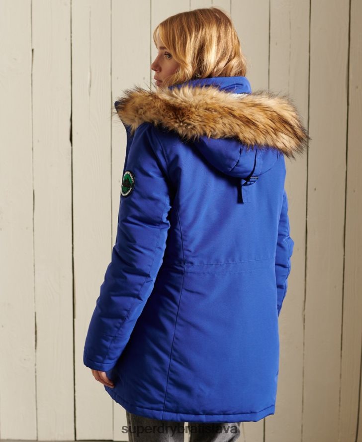 Superdry ženy bunda everest parka 6B4ZTR5701 oblečenie Modrá