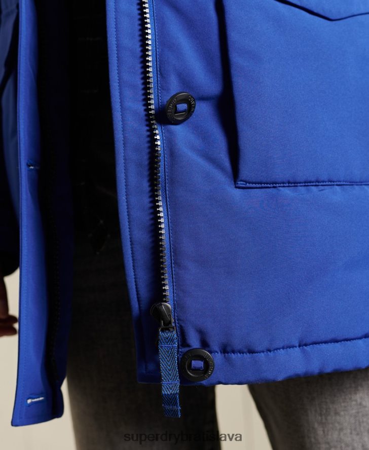 Superdry ženy bunda everest parka 6B4ZTR5701 oblečenie Modrá