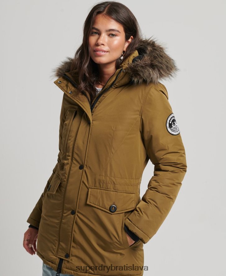 Superdry ženy bunda parka Ashley Everest 6B4ZTR5516 oblečenie zelená