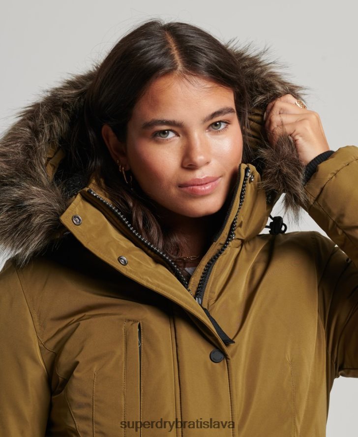Superdry ženy bunda parka Ashley Everest 6B4ZTR5516 oblečenie zelená