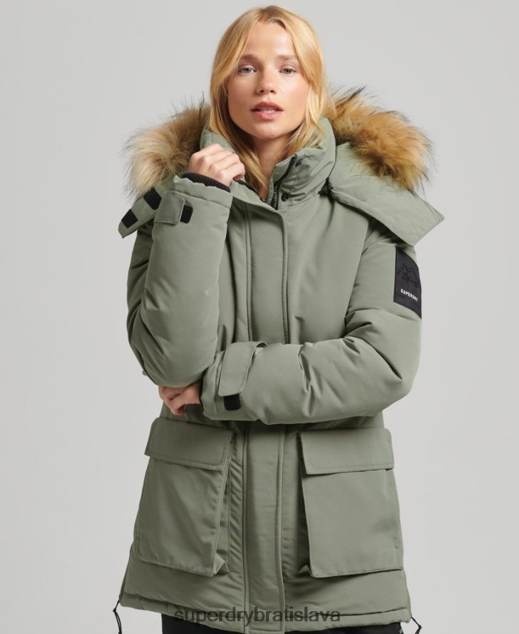 Superdry ženy bunda xpd everest parka 6B4ZTR3655 oblečenie kaki