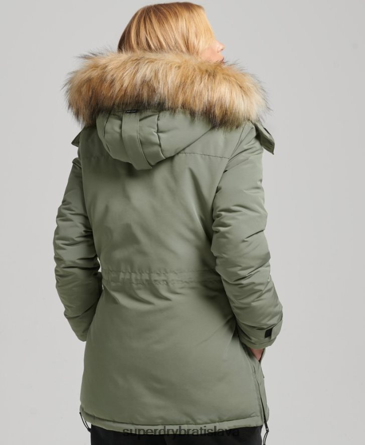 Superdry ženy bunda xpd everest parka 6B4ZTR3655 oblečenie kaki