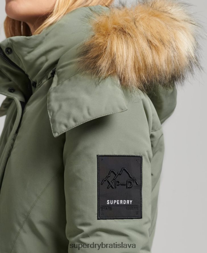 Superdry ženy bunda xpd everest parka 6B4ZTR3655 oblečenie kaki