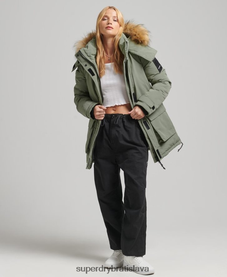Superdry ženy bunda xpd everest parka 6B4ZTR3655 oblečenie kaki
