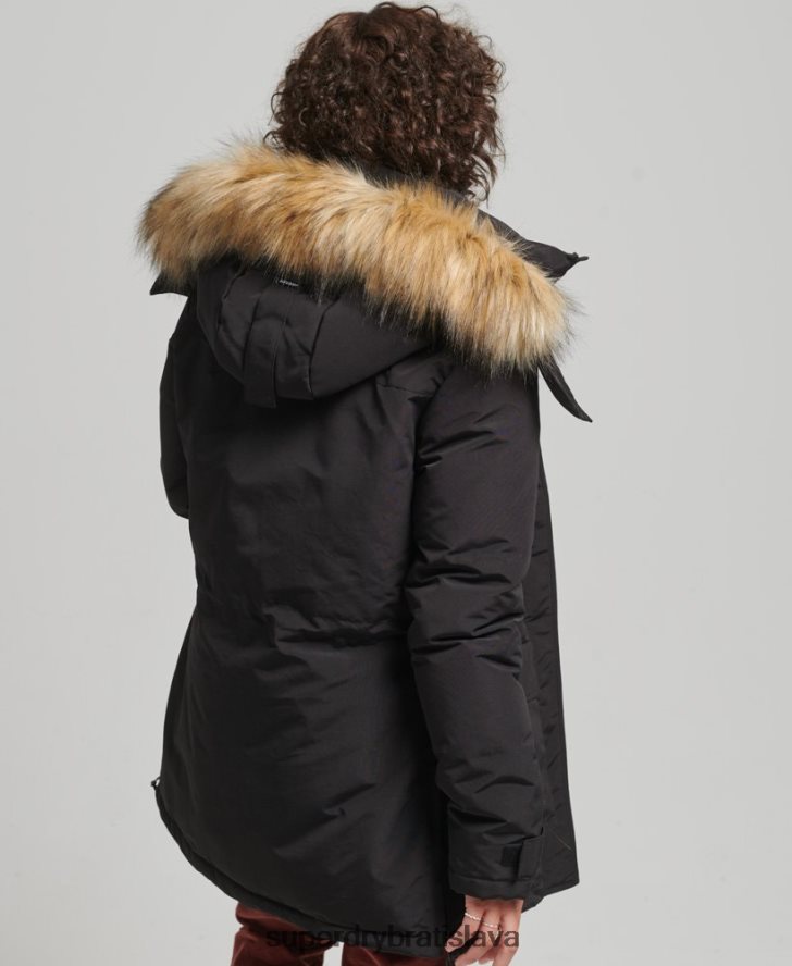 Superdry ženy bunda xpd everest parka 6B4ZTR3740 oblečenie čierna