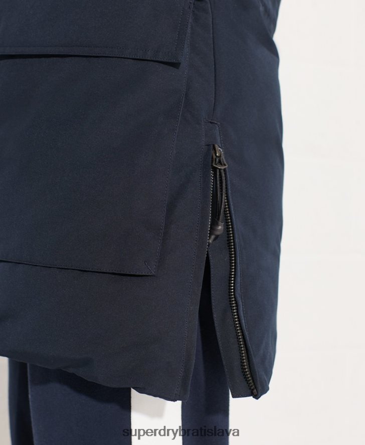 Superdry ženy kódový kabát parka Everest 6B4ZTR5590 oblečenie námorníctvo