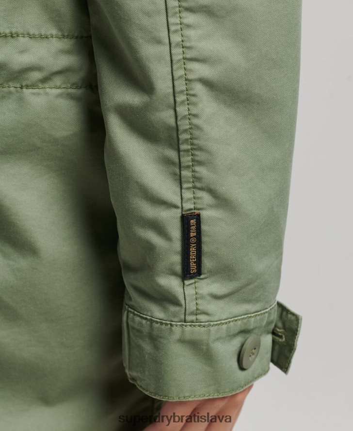 Superdry ženy poľný kabát parka 6B4ZTR5663 oblečenie kaki