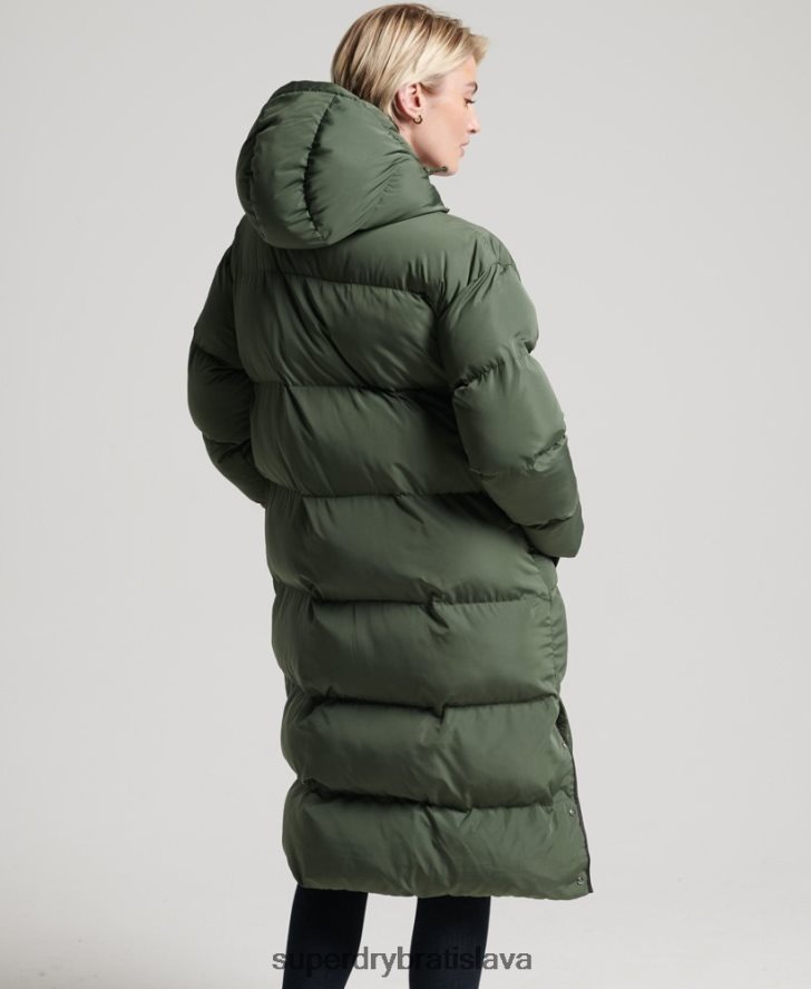 Superdry ženy prikrývka s dlhým vlascom 6B4ZTR3828 oblečenie zelená