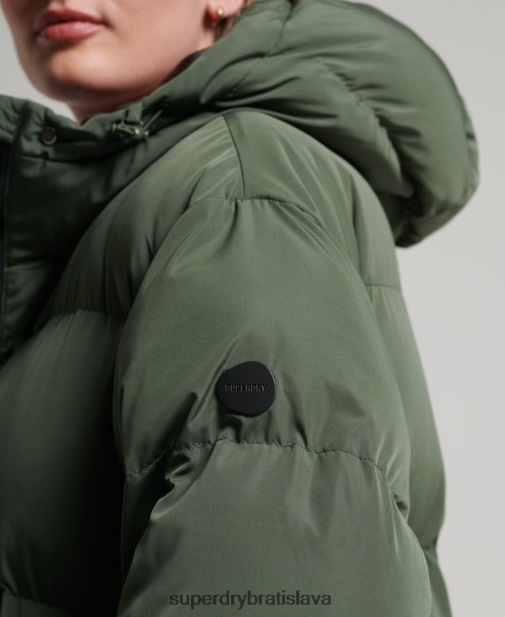 Superdry ženy prikrývka s dlhým vlascom 6B4ZTR3828 oblečenie zelená