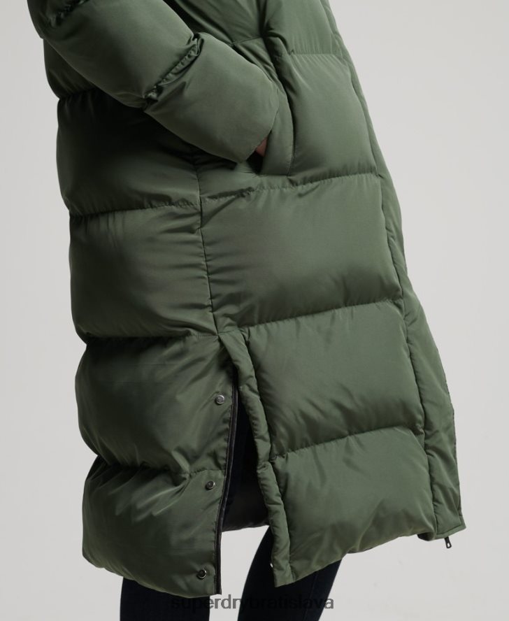 Superdry ženy prikrývka s dlhým vlascom 6B4ZTR3828 oblečenie zelená