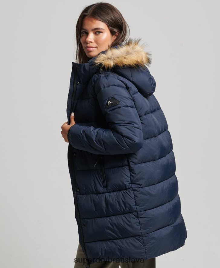 Superdry ženy stredná vrstva s kapucňou 6B4ZTR5669 oblečenie námorníctvo