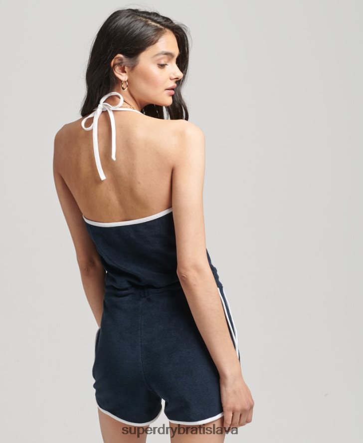 Superdry ženy vintage ohlávka na uteráky na hranie 6B4ZTR4100 oblečenie námorníctvo