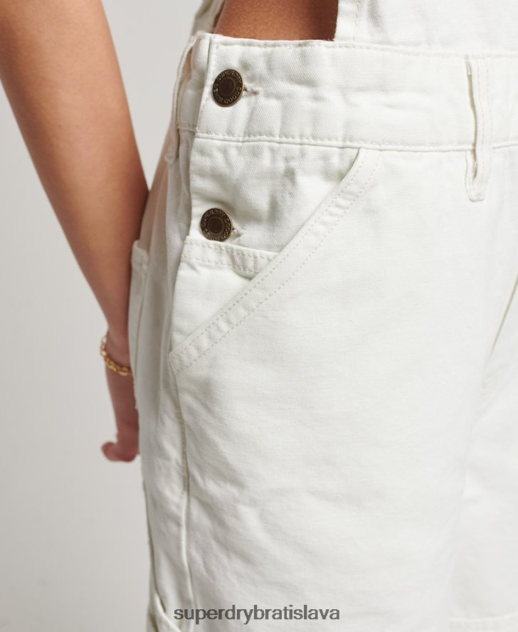 Superdry ženy vintage tesárske montérky 6B4ZTR4096 oblečenie krém