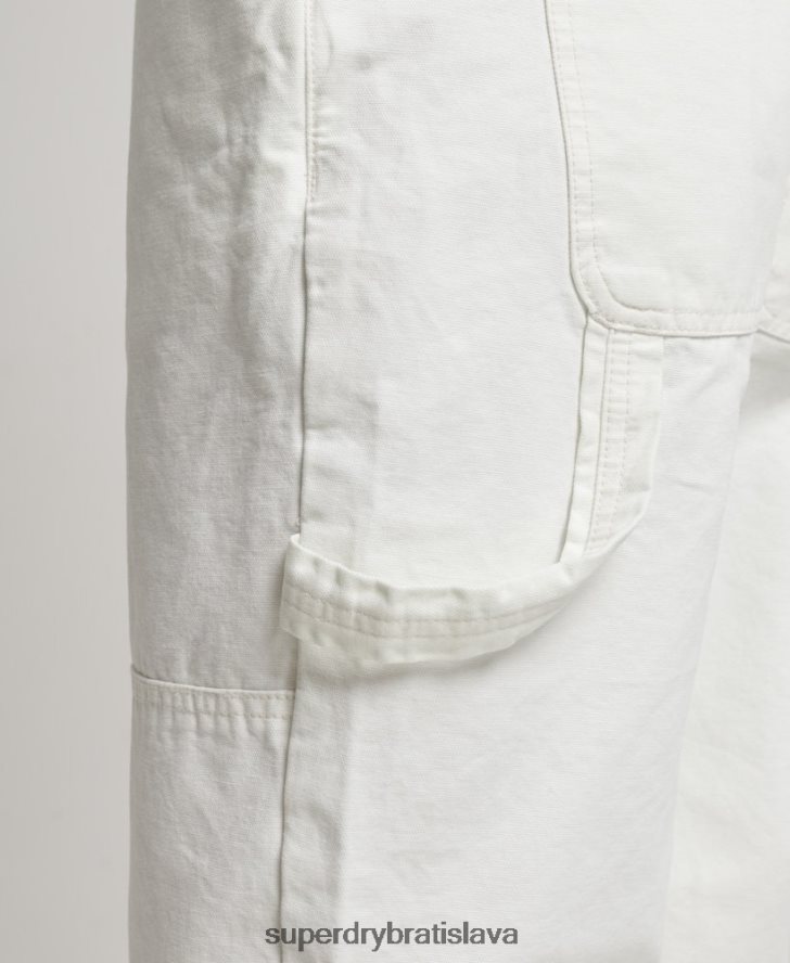 Superdry ženy vintage tesárske montérky 6B4ZTR4096 oblečenie krém