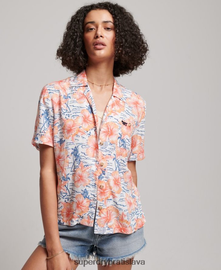 Superdry ženy plážové tričko 6B4ZTR2914 oblečenie námorníctvo