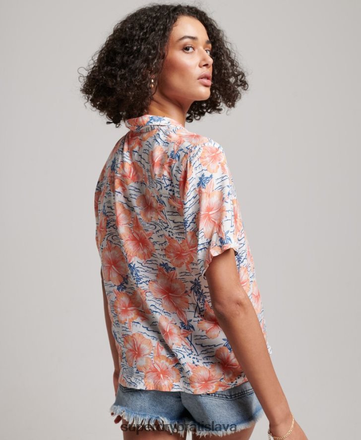 Superdry ženy plážové tričko 6B4ZTR2914 oblečenie námorníctvo