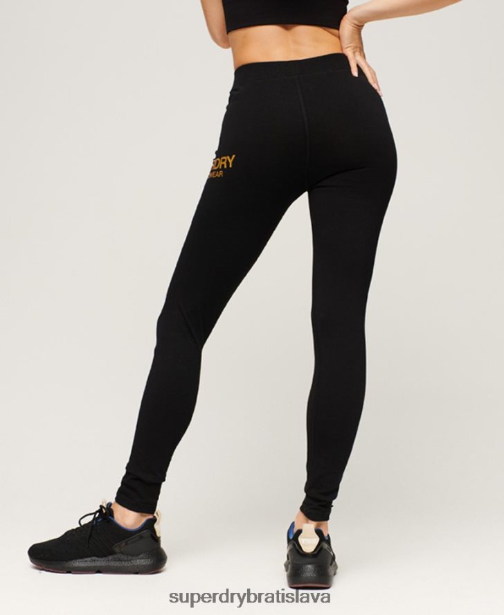 Superdry ženy core športové legíny 6B4ZTR4044 oblečenie čierna