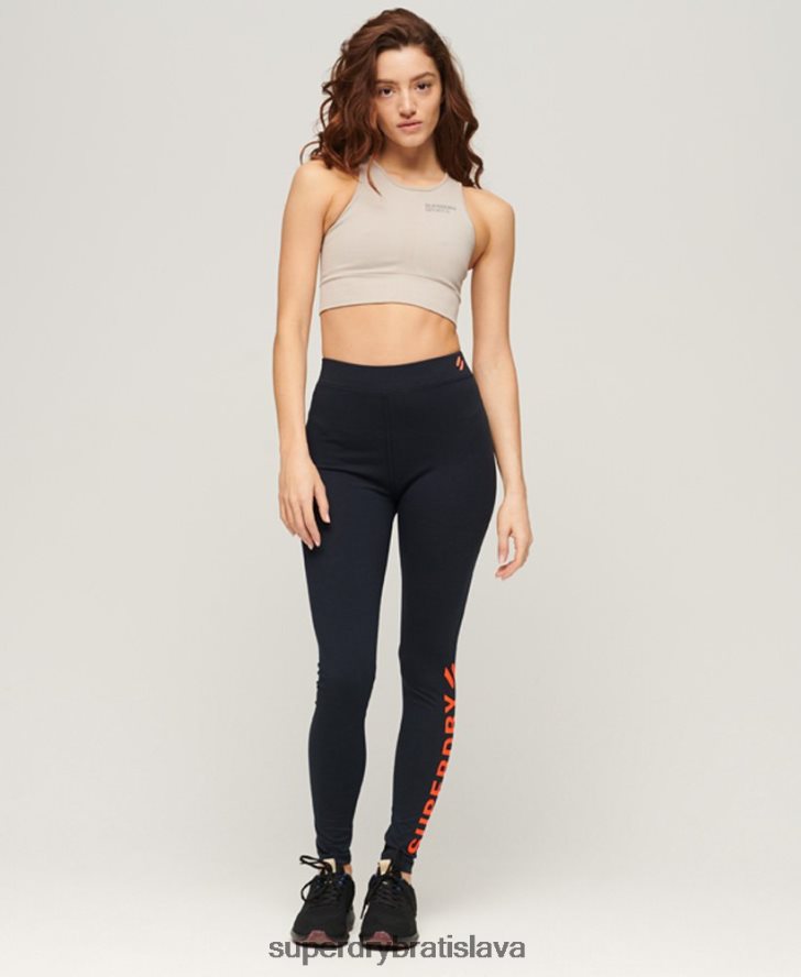 Superdry ženy core športové legíny 6B4ZTR4049 oblečenie námorníctvo