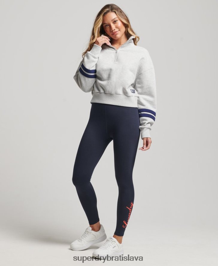 Superdry ženy dedičné legíny 6B4ZTR4088 oblečenie námorníctvo