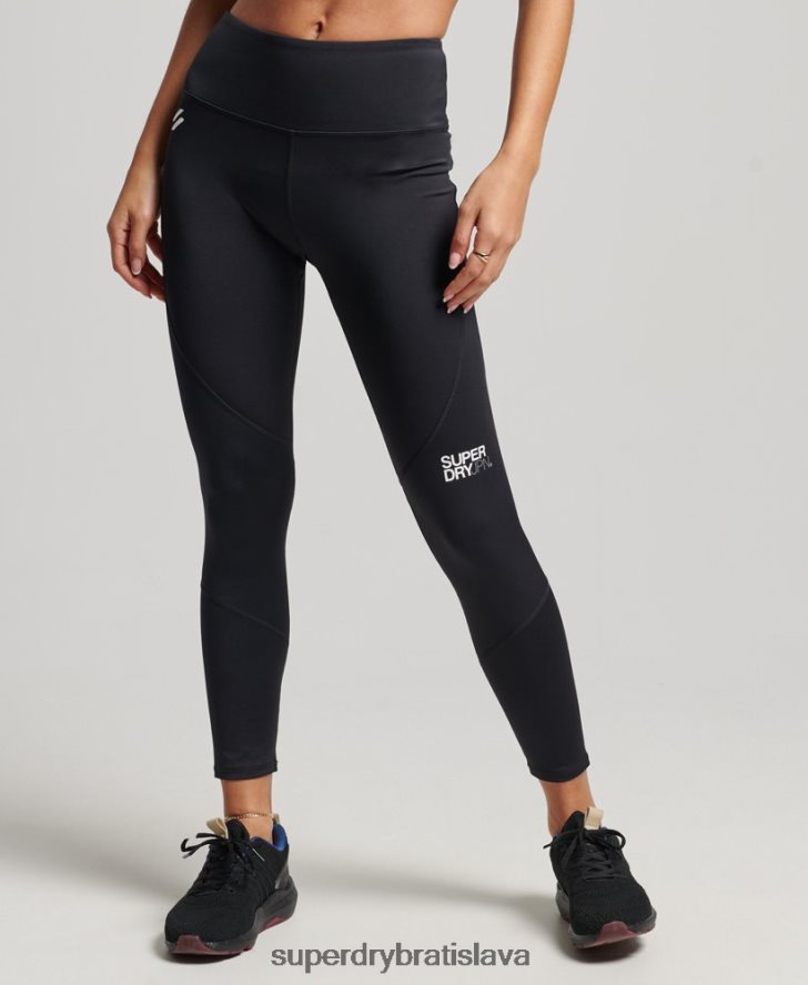 Superdry ženy jadrové 7/8 tesné legíny 6B4ZTR4063 oblečenie čierna