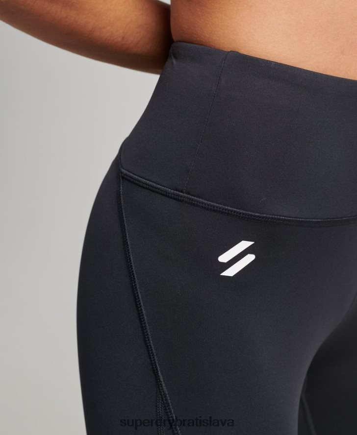 Superdry ženy jadrové 7/8 tesné legíny 6B4ZTR4063 oblečenie čierna