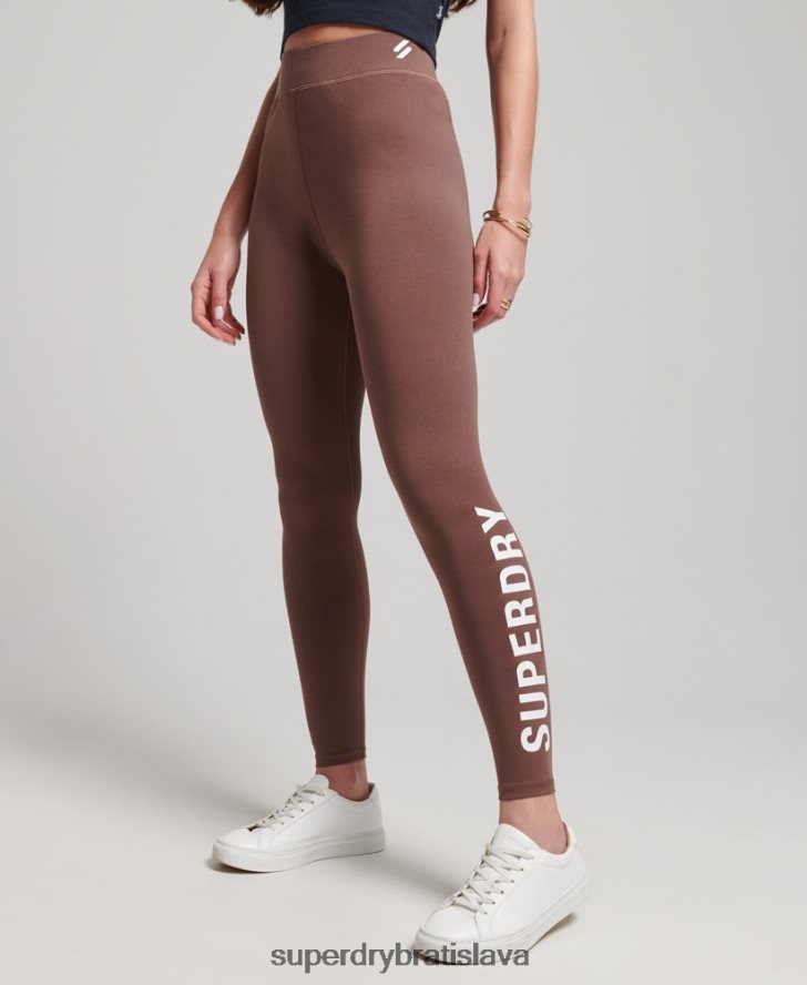 Superdry ženy jadrové legíny s vysokým pásom 6B4ZTR4091 oblečenie zaprášený