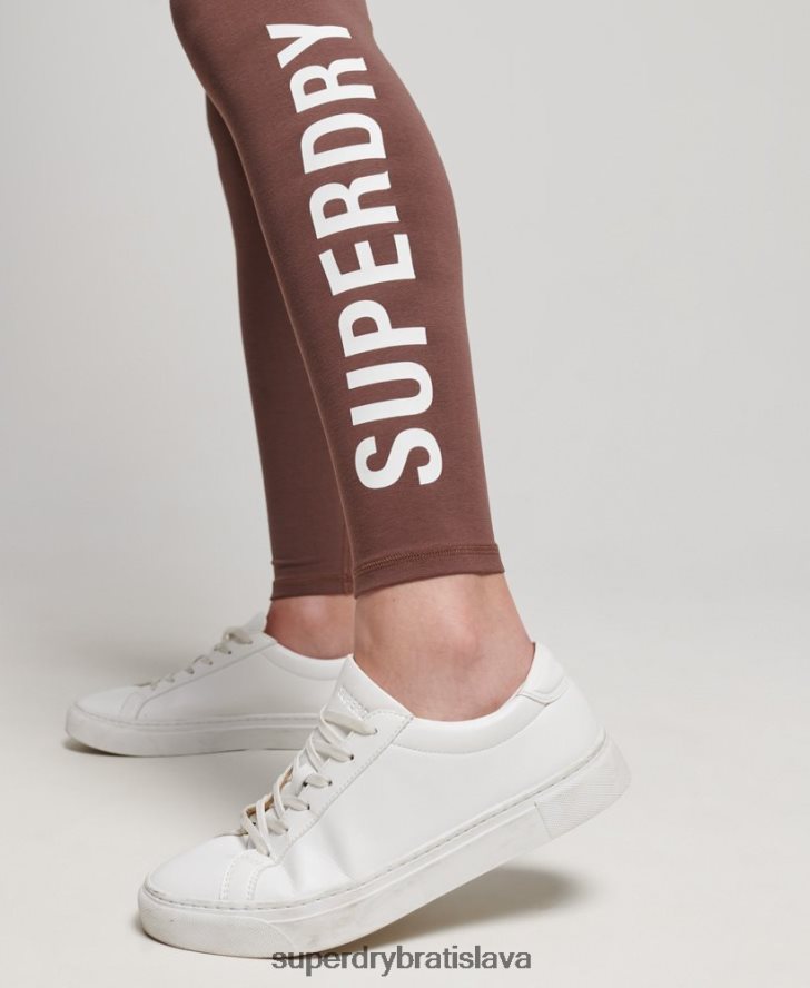 Superdry ženy jadrové legíny s vysokým pásom 6B4ZTR4091 oblečenie zaprášený