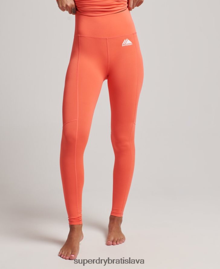 Superdry ženy legíny základnej vrstvy 6B4ZTR4079 oblečenie koralový