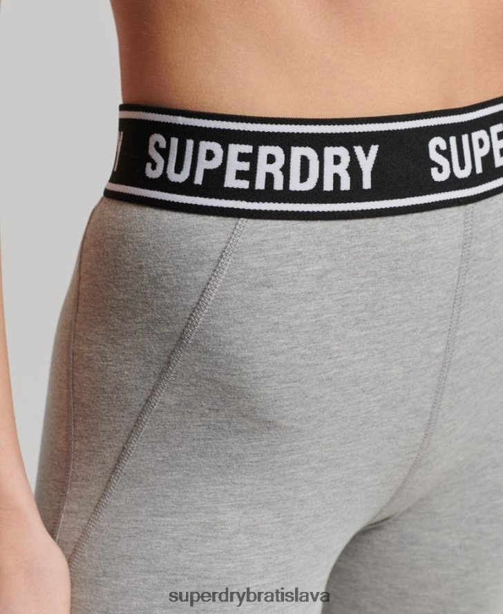Superdry ženy nezávislé páskové legíny 6B4ZTR6585 oblečenie sivá