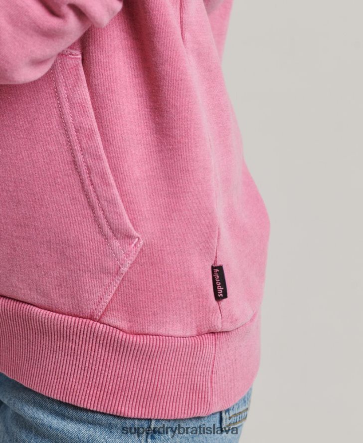 Superdry ženy Mikina s kapucňou do terénu z 90. rokov 6B4ZTR5749 oblečenie Ružová