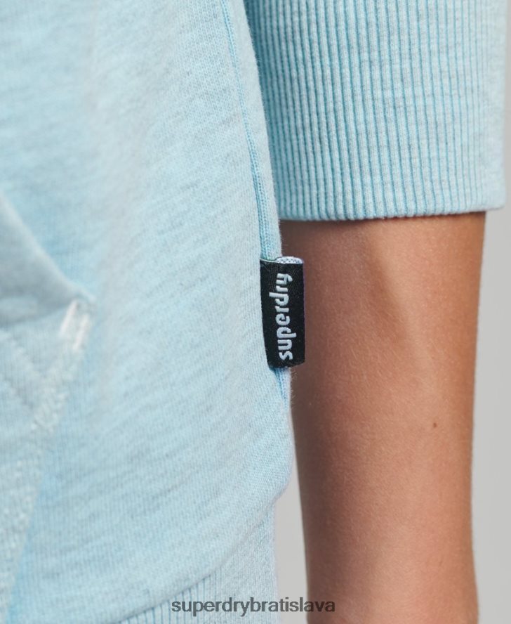 Superdry ženy Mikina s kapucňou do terénu z 90. rokov 6B4ZTR5907 oblečenie svetlo modrá