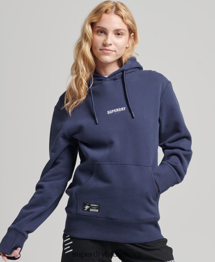 Superdry ženy Mikina s mikro logom 6B4ZTR5885 oblečenie námorníctvo