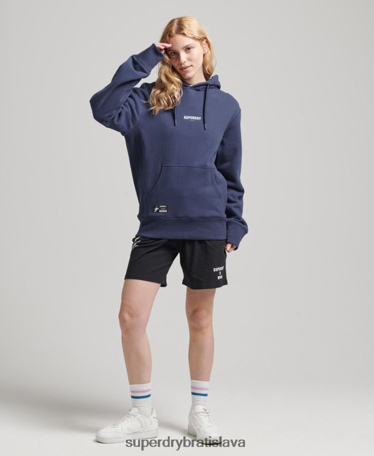 Superdry ženy Mikina s mikro logom 6B4ZTR5885 oblečenie námorníctvo