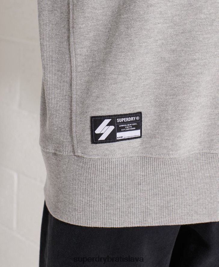 Superdry ženy Spolupracujte logo crew mikina 6B4ZTR5813 oblečenie sivá