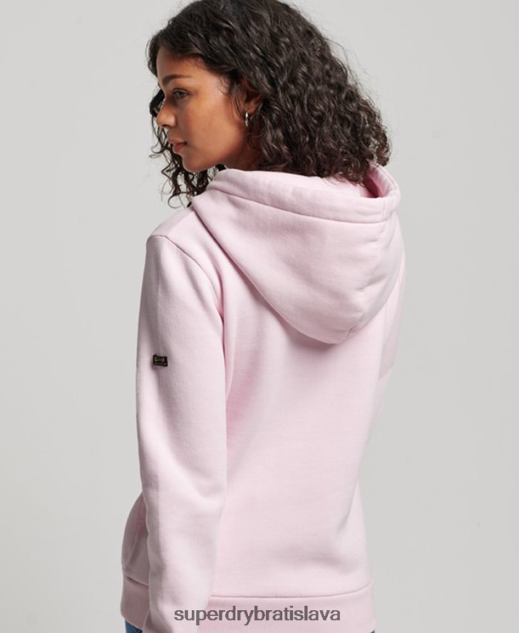 Superdry ženy Výpravná mikina s vintage logom 6B4ZTR2219 oblečenie Ružová