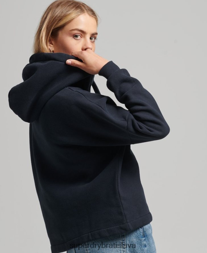 Superdry ženy Vintage box fit mikina s logom 6B4ZTR5864 oblečenie námorníctvo